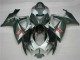 Prata Preto Carenagem Suzuki GSXR 600 / 750 K6 2006-2007 Prata Preto Carenagem Suzuki GSXR 600 / 750 K6 2006-2007