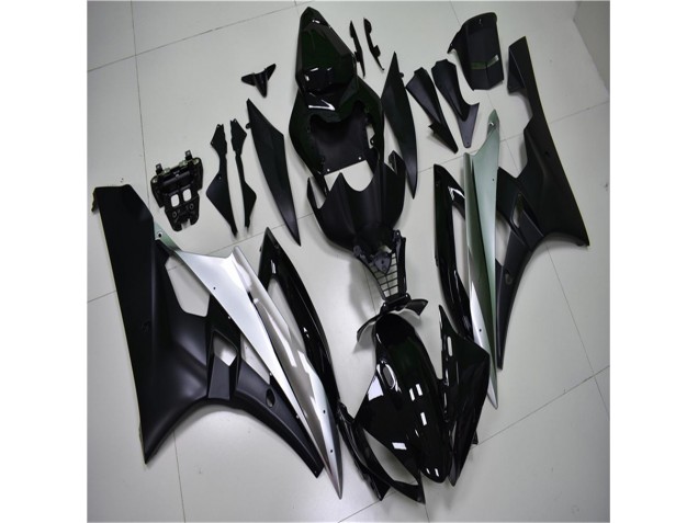 Prata Preto Carenagem Yamaha R6 2008-2016 Prata Preto Carenagem Yamaha R6 2008-2016