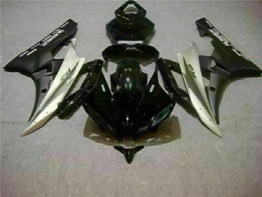 Prata Preto Injeção Kit Carenagem Yamaha R6 2006-2007