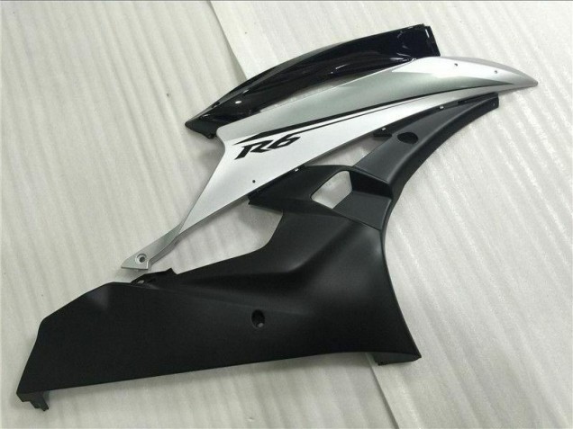 Prata Preto Injeção Kit Carenagem Yamaha R6 2006-2007 Prata Preto Injeção Kit Carenagem Yamaha R6 2006-2007