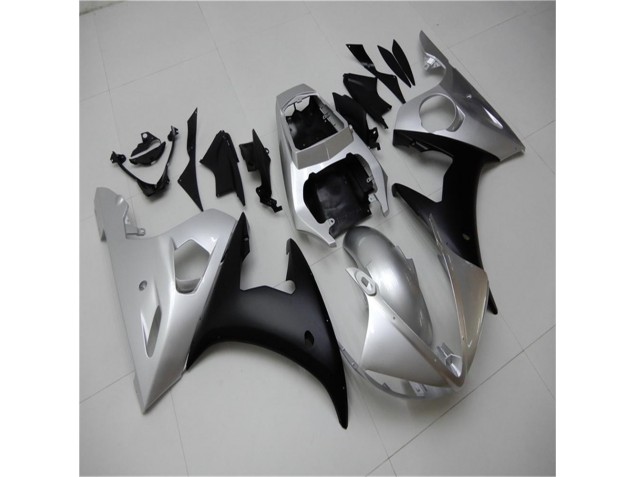 Prata Preto Kits Carenagem Yamaha R6 2003-2005 Prata Preto Kits Carenagem Yamaha R6 2003-2005