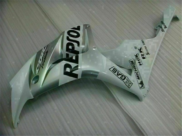 Prata Repsol Carenagem & Plástico Honda CBR 1000RR 2004-2005 Prata Repsol Carenagem & Plástico Honda CBR 1000RR 2004-2005