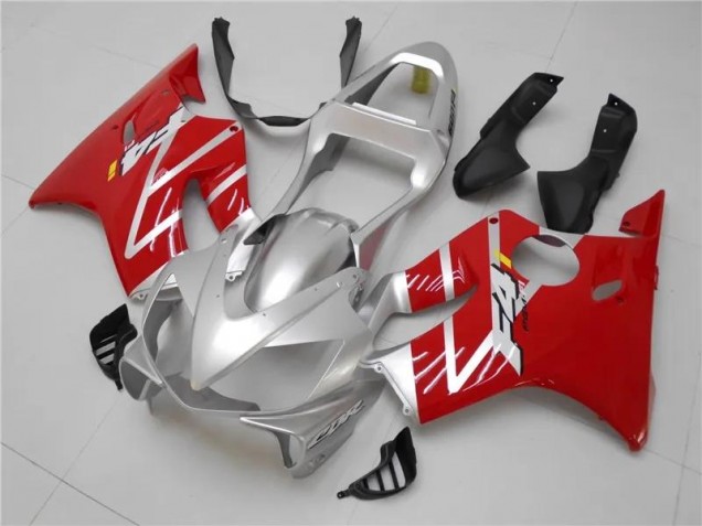 Prata Vermelho Carenagem Honda CBR 600 F4i 2001-2003