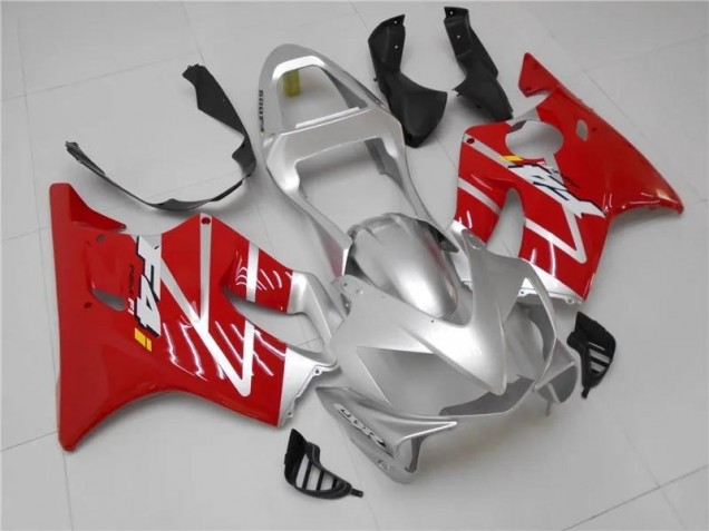 Prata Vermelho Carenagem Honda CBR 600 F4i 2001-2003