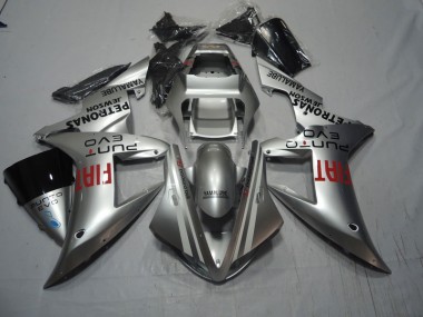 Prata Vermelho Fiat Carenagem Honda CBR 1000RR 2004-2005
