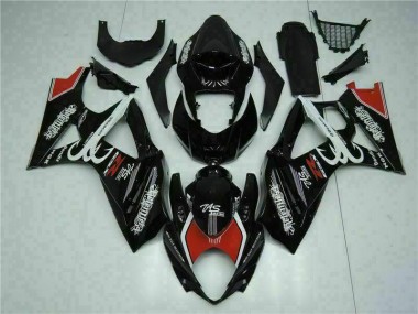 Preto Abs Kit Completos Carenagem Suzuki GSXR 1000 K7 2007-2008
