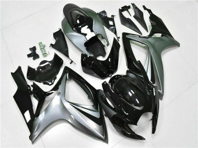 Preto Abs Kit Completos Carenagem Suzuki GSXR 600 / 750 K6 2006-2007 Preto Abs Kit Completos Carenagem Suzuki GSXR 600 / 750 K6 2006-2007