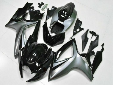 Preto Abs Kit Completos Carenagem Suzuki GSXR 600 / 750 K6 2006-2007