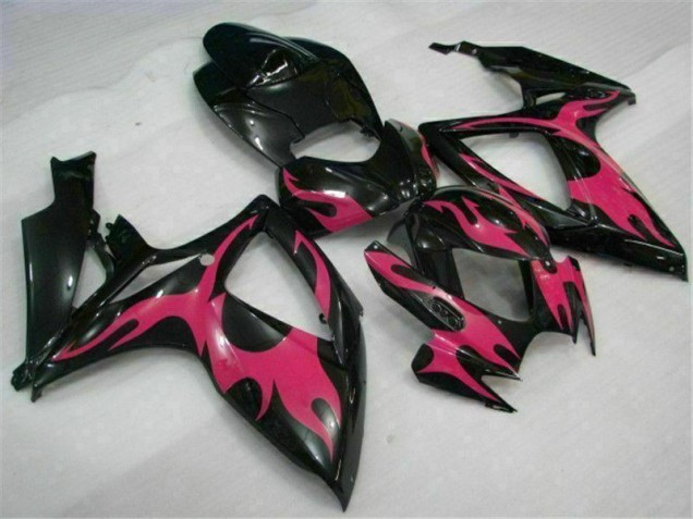 Preto Abs Plástico Suzuki GSXR 600 / 750 K6 2006-2007 Preto Abs Plástico Suzuki GSXR 600 / 750 K6 2006-2007