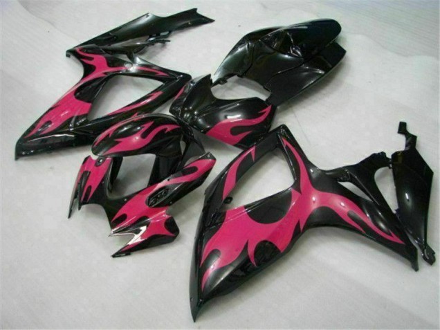 Preto Abs Plástico Suzuki GSXR 600 / 750 K6 2006-2007 Preto Abs Plástico Suzuki GSXR 600 / 750 K6 2006-2007