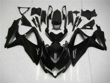 Preto Abs Plásticos Suzuki GSXR 600 / 750 K8 2008-2010