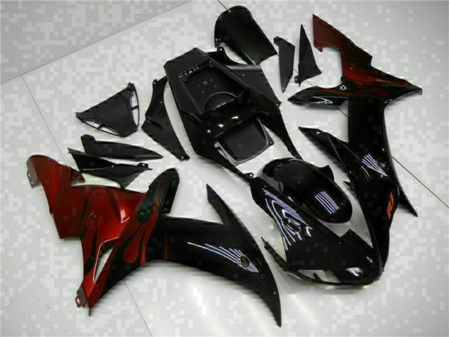 Preto Abs Plásticos Yamaha R1 2002-2003 Preto Abs Plásticos Yamaha R1 2002-2003