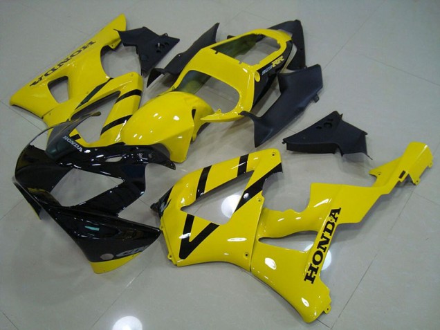 Preto Amarelo Carenagem Honda CBR 900RR 929 2000-2001