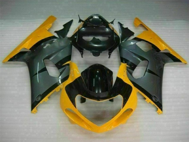 Preto Amarelo Carenagem Suzuki GSXR 600 / 750 K1 K2 K3 2001-2003 Preto Amarelo Carenagem Suzuki GSXR 600 / 750 K1 K2 K3 2001-2003