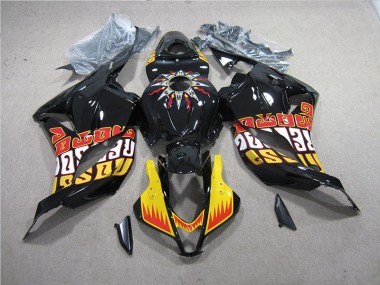 Preto Amarelo Kit Carenagem Honda CBR 600RR 2009-2012