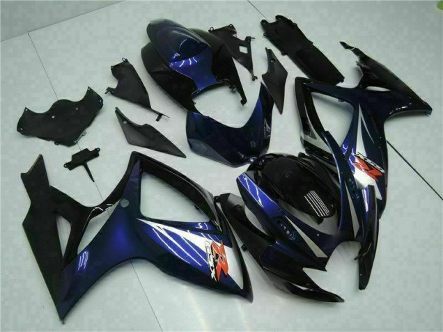 Preto Azul Abs Kits Completos Carenagem Suzuki GSXR 600 / 750 K6 2006-2007 Preto Azul Abs Kits Completos Carenagem Suzuki GSXR 600 / 750 K6 2006-2007