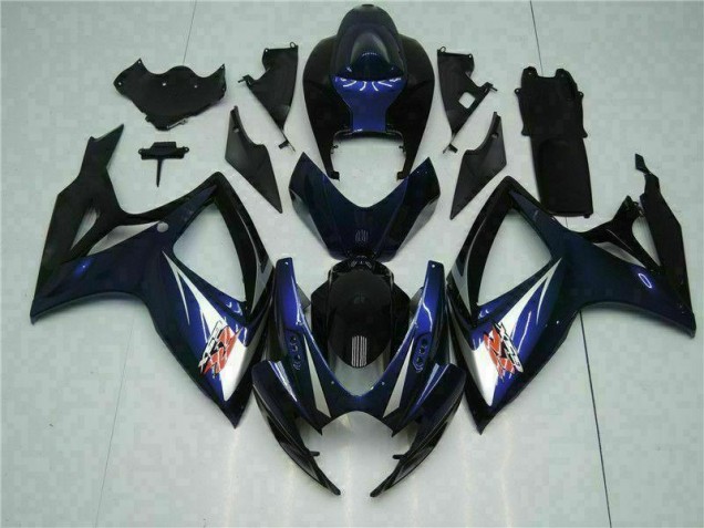 Preto Azul Abs Kits Completos Carenagem Suzuki GSXR 600 / 750 K6 2006-2007 Preto Azul Abs Kits Completos Carenagem Suzuki GSXR 600 / 750 K6 2006-2007
