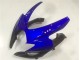 Preto Azul Abs Plásticos Suzuki GSXR 600 / 750 K6 2006-2007 Preto Azul Abs Plásticos Suzuki GSXR 600 / 750 K6 2006-2007