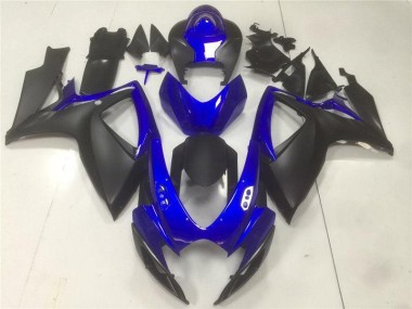 Preto Azul Abs Plásticos Suzuki GSXR 600 / 750 K6 2006-2007