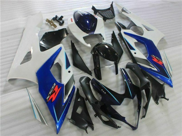 Preto Azul Branco Carenagem Suzuki GSXR 1000 K5 2005-2006
