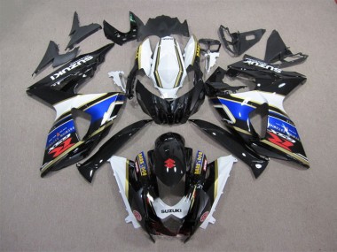 Preto Azul Branco Dark Dog Carenagem Suzuki GSXR 1000 K9 2009-2016