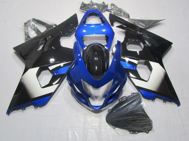 Preto Azul Carenagem Suzuki GSXR 600 K4 2004-2005 Preto Azul Carenagem Suzuki GSXR 600 K4 2004-2005