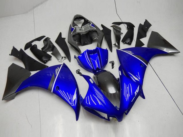 Preto Azul Carenagem Yamaha R1 2012-2014 Preto Azul Carenagem Yamaha R1 2012-2014
