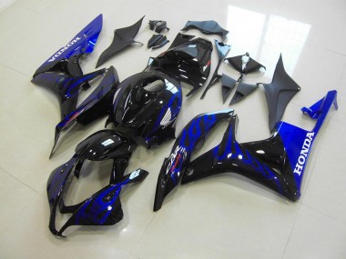 Preto Azul Chama Carenagem Honda CBR 600RR 2007-2008
