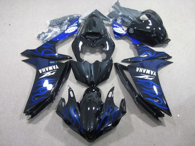Preto & Azul Chama Carenagem Yamaha R1 2007-2008