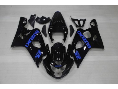 Preto Azul Decalque Carenagem Suzuki GSXR 750 K4 2004-2005