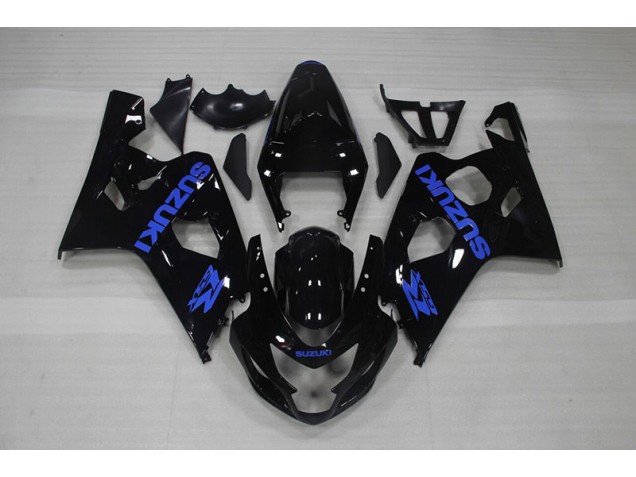 Preto Azul Decalque Carenagem Suzuki GSXR 750 K4 2004-2005 Preto Azul Decalque Carenagem Suzuki GSXR 750 K4 2004-2005