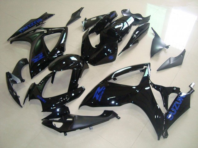 Preto Azul Decalque Carenagem Suzuki GSXR 750 K6 2006-2007 Preto Azul Decalque Carenagem Suzuki GSXR 750 K6 2006-2007