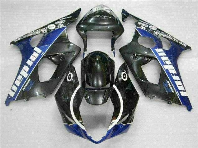 Preto Azul Kit Carenagem Suzuki GSXR 1000 K3 2003-2004 Preto Azul Kit Carenagem Suzuki GSXR 1000 K3 2003-2004