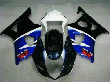 Preto Azul Kit Completo Carenagem Suzuki GSXR 1000 K3 2003-2004