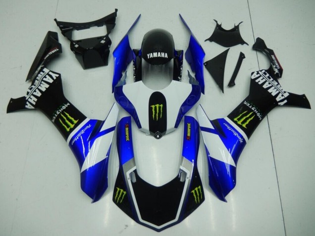 Preto Azul Monster Carenagem Yamaha R1 2015-2019 Preto Azul Monster Carenagem Yamaha R1 2015-2019