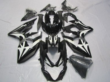 Preto Branco Abs Kits Completos Carenagem Suzuki GSXR 1000 K9 2009-2016