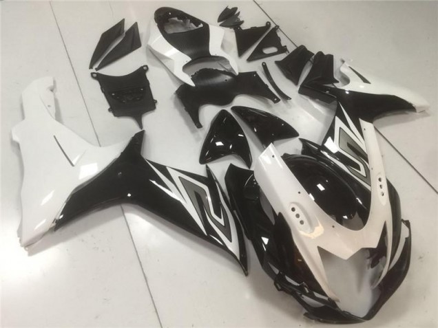 Preto Branco Abs Plástico Suzuki GSXR 600 / 750 K11 2011-2021 Preto Branco Abs Plástico Suzuki GSXR 600 / 750 K11 2011-2021