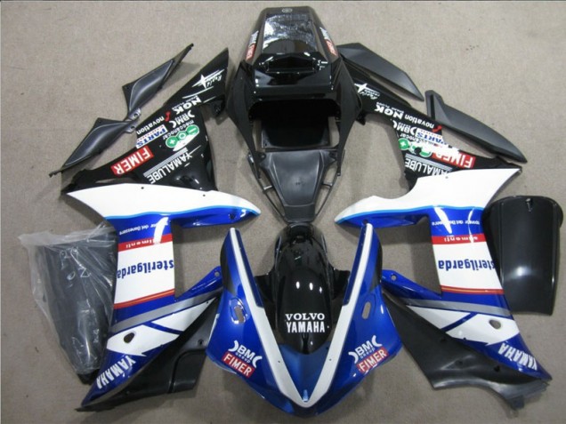 Preto Branco Azul Sterilgarda Volvo Carenagem Honda CBR 1000RR 2004-2005 Preto Branco Azul Sterilgarda Volvo Carenagem Honda CBR 1000RR 2004-2005