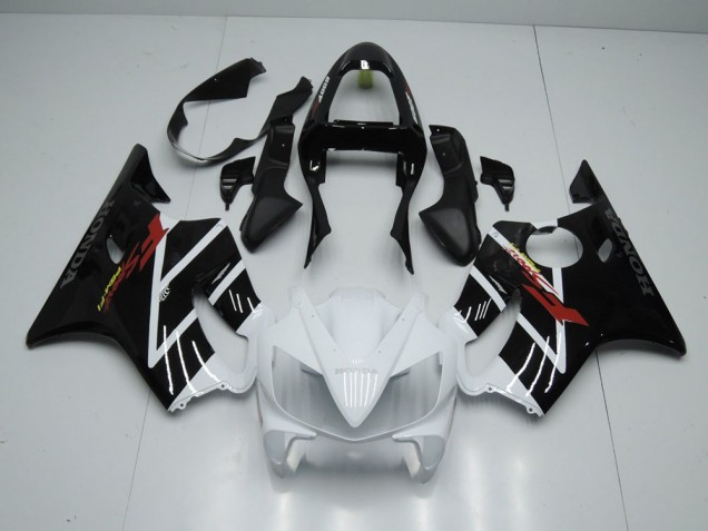 Preto Branco Carenagem Honda CBR 600 F4i 2001-2003