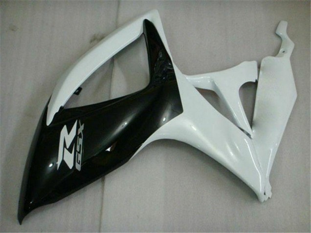 Preto Branco Carenagem Suzuki GSXR 600 / 750 K6 2006-2007 Preto Branco Carenagem Suzuki GSXR 600 / 750 K6 2006-2007