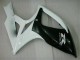 Preto Branco Carenagem Suzuki GSXR 600 / 750 K6 2006-2007 Preto Branco Carenagem Suzuki GSXR 600 / 750 K6 2006-2007