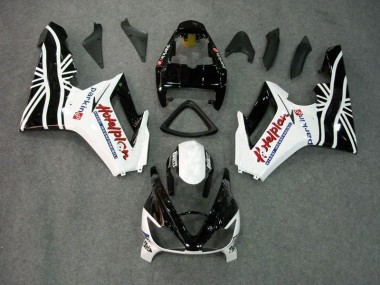 Preto Branco Carenagem Triumph Daytona 675 Triple 2009-2012