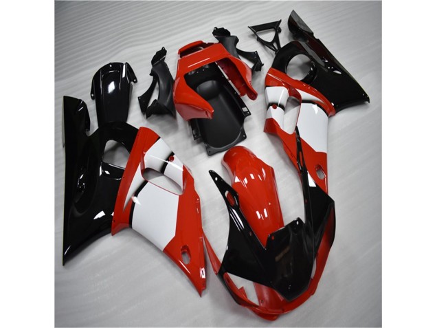 Preto Branco Carenagem Yamaha R6 1998-2002 Preto Branco Carenagem Yamaha R6 1998-2002
