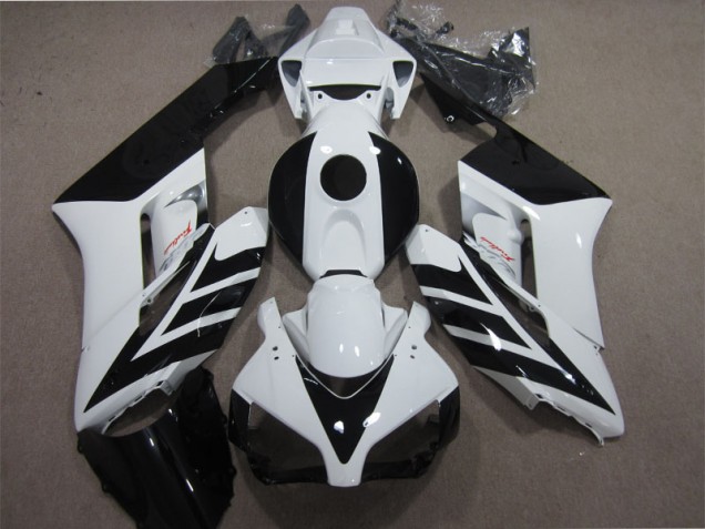 Preto Branco Carroçaria Honda CBR 1000RR 2004-2005 Preto Branco Carroçaria Honda CBR 1000RR 2004-2005