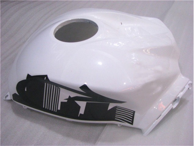 Preto Branco Carroçaria Honda CBR 600RR 2007-2008 Preto Branco Carroçaria Honda CBR 600RR 2007-2008