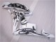 Preto Branco Carroçaria Honda CBR 600RR 2007-2008 Preto Branco Carroçaria Honda CBR 600RR 2007-2008