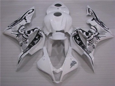 Preto Branco Carroçaria Honda CBR 600RR 2007-2008