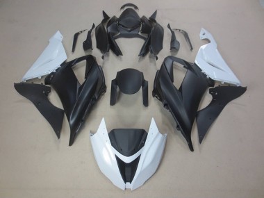 Preto Branco Carroçaria Kawasaki ZX6R 2013-2018
