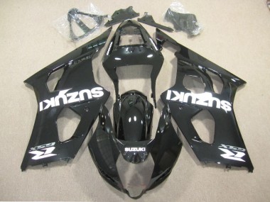 Preto Branco Decalque Carenagem Suzuki GSXR 1000 K3 2003-2004