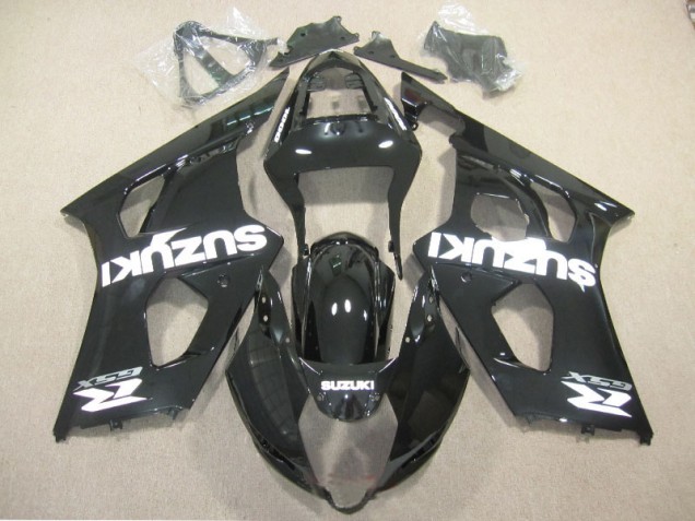 Preto Branco Decalque Carenagem Suzuki GSXR 1000 K3 2003-2004 Preto Branco Decalque Carenagem Suzuki GSXR 1000 K3 2003-2004